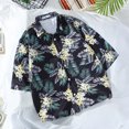 thumbnail image 3 of Camisetas de manga corta con estampado hawaiano Stly de verano para hombres y mujeres Fridja hj5108, 3 of 4