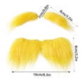 thumbnail image 2 of 15G Lightweight Fake Beard Props For Party, Funny Imitation Beards For , Halloween, Retro Theme Parties, Reusable With Soft Texture For S, 2 of 5