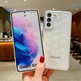 thumbnail image 2 of Galaxy S23 Love Heart Case, Cute Clear Laser Glitter Silicone Holographic Love Heart Pattern Slim Protective Shockproof Girls Women Case for Samsung Galaxy S23, 2 of 9