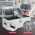 thumbnail image 3 of Aluminum Truck Tool Box with Sliding Shelf, 48"/30" Heavy-Duty Weatherproof Storage Chest for Pickup Trucks & Trailers, Lockable with Reinforced Handles, 3 of 7