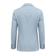 thumbnail image 6 of akafmk Men's Blazer Business Casual Work Jacket Notch Lapel Button Closure Dress Jacket Lightweight Slim Suit Coat with Pockets, 6 of 8