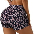 thumbnail image 1 of Fotbe Flower Shorts Sin Costuras – Shorts Deportivos de Cintura Alta para Mujer, Elásticos para Gimnasio, Yoga, Running o Ciclismo-Small, 1 of 8