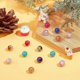 thumbnail image 3 of 200pcs Crackle Lampwork Glass Beads 10 Color Handcrafted Round Beads 8mm Loose Beads for Summer Beading Friendship Bracelet Mother's Day Jewelry Makin, 3 of 4