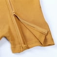 thumbnail image 6 of WIBACKER 3M-3T Baby Girls Ribbed Bamboo Viscose Short Pajamas, 2 Way Zipper One-Piece Short Sleeve Sleepers, 6 of 11