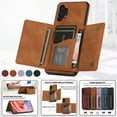 thumbnail image 6 of Dteck Case for Samsung Galaxy A32 5G 6.4-inch,Shockproof Rubber Case Card Holder Wallet Hybrid Leather Kickstand Protective Lightweight Cover for Galaxy A32 5G,Brown, 6 of 6