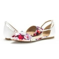 thumbnail image 4 of Dream Pairs Women's Casual D'Orsay Pointed Plain Ballet Comfort Soft Slip On Flats Shoes FLORAL/WHITE FLAPOINTED-NEW size 5.5, 4 of 4
