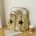 thumbnail image 4 of Yucurem Women Kawaii Sling Bag Y2k Canvas School Bag For Teens Students (Khaki) Fashion shoulder bag (Khaki), 4 of 10