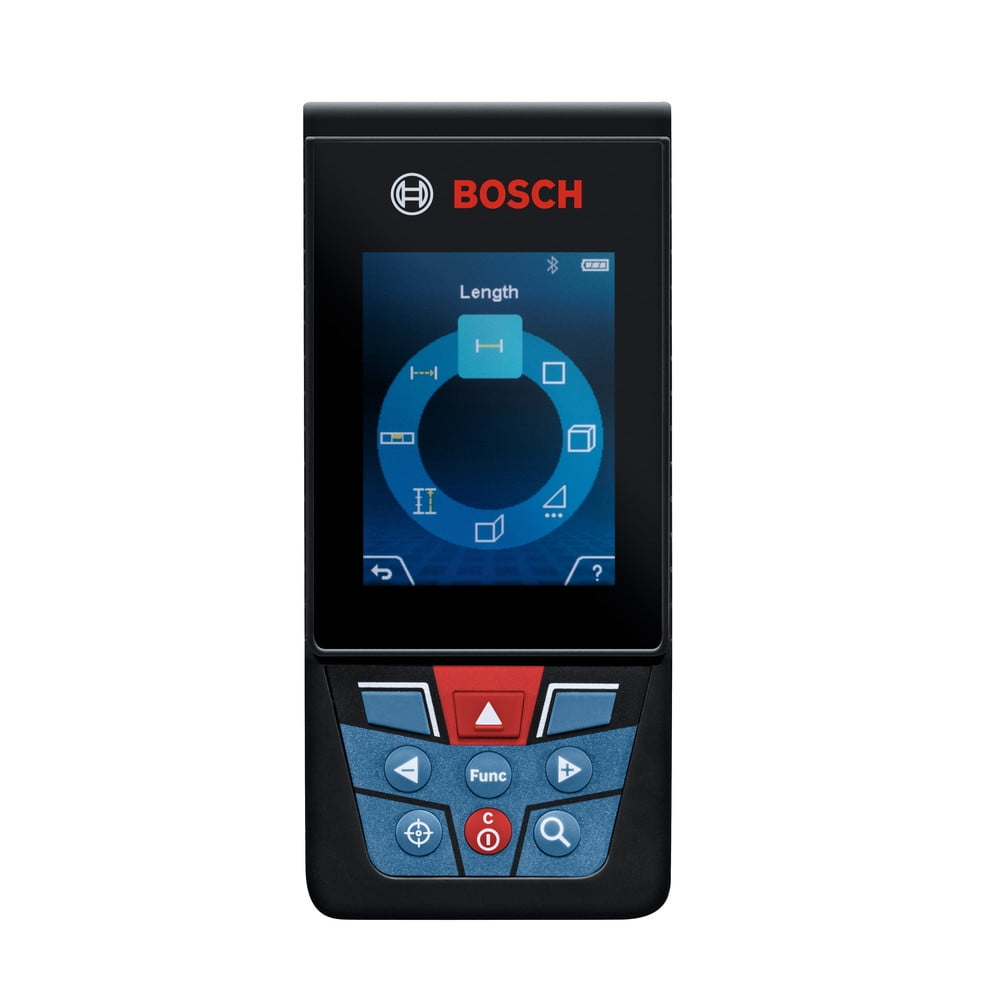 Restored Bosch GLM400C-RT 400 ft Cordless Bluetooth Laser Measure with Camera Viewfinder and AA Batteries Kit (Refurbished)
