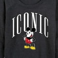 thumbnail image 3 of Mickey & Friends - Iconic Mickey - Women's Lightweight French Terry Long Sleeve Shirt, 3 of 5
