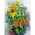 thumbnail image 2 of Kovacs, Anna Brigite 25x32 White Modern Wood Framed Museum Art Print Titled - Sunflowers, 2 of 4