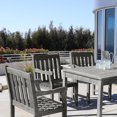 thumbnail image 2 of Renaissance Outdoor 7-piece Hand-scraped Wood Patio Dining Set, 2 of 6
