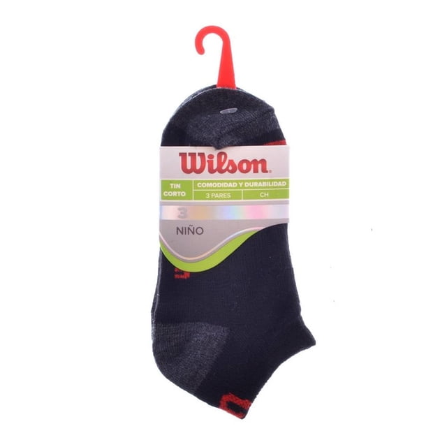 Tin Wilson para Niño, Corto Negro 3 Pares Talla CH de 14 a 18 cm