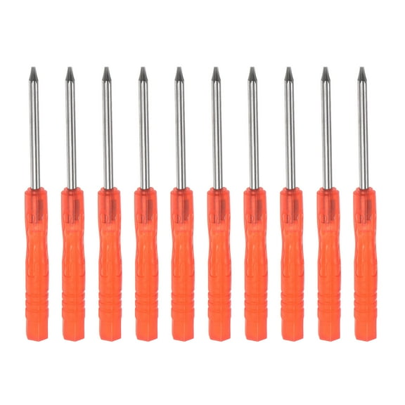 Mini Torx Screwdriver, T6 Star Head for Electronics Repair, 10 Pack (Red)