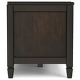 thumbnail image 3 of Simpli Home Connaught 36 inch Wide Solid Wood Traditional Small Storage Bench Trunk in Chestnut Brown, 3 of 14