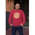 thumbnail image 2 of Halloween Lattice Pie Costume Strawberry Cherry Mens Long Sleeve T Shirt, 2 of 5