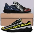 thumbnail image 3 of Tow Truck Driver American flag Shoes Sneakers Black Size 5, 3 of 7