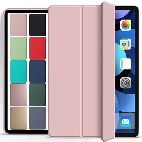 DuraSafe Cases iPad 9.7 5th 6th Gen Air 1st 2nd Gen [iPad 5 6 Air 1 2] MRJN2LL/A MR7G2LL/A MP2F2LL/A MP2G2LL/A MD785LL/A MD788LL/A MGLW2LL/A MGL12LL/A Supportive Magnetic Cover - Rose Gold