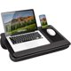 thumbnail image 2 of LAPGEAR Home Office Pro Lap Desk with Wrist Rest,  Pad, and Phone Holder - Black Carbon - Fits up to 15.6 Inch Laptops - Style No. 91598, 2 of 6