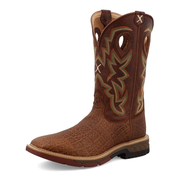 TWISTED X Adult Male 12" Western Work Boots, Color: Tan/Tan, Size: 10, Width: EE