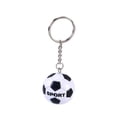 thumbnail image 1 of KAKOWELY Llavero con colgante de fútbol, simulación de fútbol, llavero conmemorativo del juego mundial, decoración (negro), 1 of 4