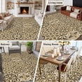 thumbnail image 5 of Large Area Rugs for Living Room Bedroom, Traditional Morocco 6'x9' Rug Washable Carpet Runner Indoor Outdoor, Vintage Abstract Geometric Art Brown Non Slip Floor Mats Rug for Kitchen, Playroom, 5 of 8