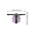 thumbnail image 2 of INSPIRE CHIC Women's Rhinestone Brooch Pre-tied Ribbon Elegant Ties Purple, 2 of 5