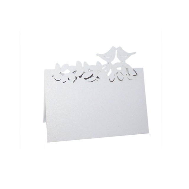 50pcs Ahueca Hacia Fuera Las Tarjetas de Felicitación Invitaciones Del Pájaro Gloria cartas de mesa