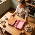 thumbnail image 7 of Silicone Rectangular Cake Mold, Nonstick Baking Tray, Heat Resistant DIY Bakeware for Lasagna Brownie and Holiday Baking Time, 7 of 7