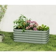 thumbnail image 2 of PetFurnishn  Galvanized Raised Garden Bed, Outdoor Planter Bed, 4x2x1.5ft Metal Planter Box for Gardening and Planting,LG, 2 of 7