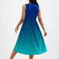thumbnail image 6 of Oplxuo Women's Summer Gradient Tank Dress Casual Loose Crewneck Sleeveless A-Line Swing Midi Sundresses with Pockets, 6 of 7