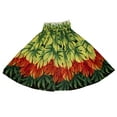 thumbnail image 2 of Hawaiian Hula Skirts For 7 - 12 Years Old Girls Pa'u Hula Dancer Dress. Girls children Size, Yellow with Red Color, 2 of 2
