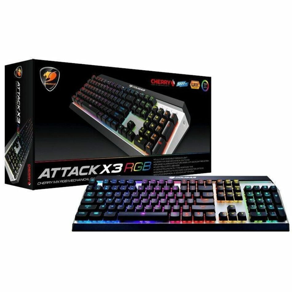 COUGAR Attack X3 RGB Cherry MX RGB Backlit Mechanical Gaming Keyboard
