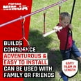 thumbnail image 2 of Fofana Ninja Warrior Obstacle Course 32 Piece Kids Backyard Playset 65 ft Slackline Ages 6+ Outdoor, 2 of 9