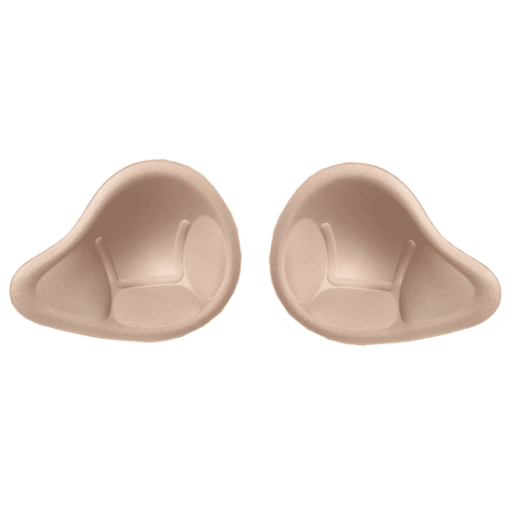 BIMEI Women's Bra Inserts Pads Removable Push Up Sports Bra Cups Rounded top Use for Swimsuits, Workouts, Mastectomy Breast Form Prosthesis Bra，A pair，Spiral，S