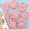 thumbnail image 2 of 8 PCS Cookie Cookie Moulds Eid Series Shapes Cookie Baking Gadgets for Baking Lover PP, 2 of 10