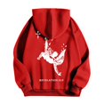 thumbnail image 4 of MHFRRA Sudadera con Capucha y Estampado Gráfico de Moda para Uso Informal y Actividades Al Aire Libre Rojo, 4 of 5