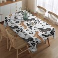 thumbnail image 2 of Dachshund Footprint Rectangle Tablecloth 60"x84",Waterproof Polyester Rectangle Table Cloth, Wipeable Spillproof Polyester Tablecloth for Dining, Camping, Indoor and Outdoor, 2 of 5