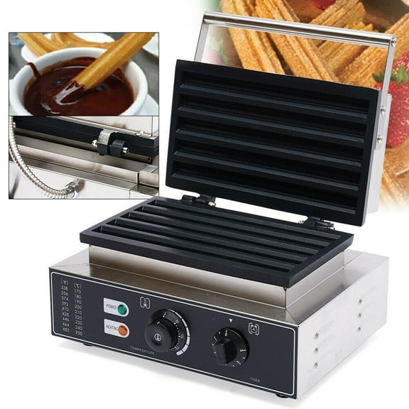 DENEST Rectangle Waffle Maker Machine Non Stick Commercial