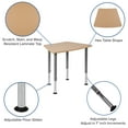 thumbnail image 4 of BizChair Hex Natural Collaborative Student Desk (Adjustable from 22.3" to 34") - Home and Classroom, 4 of 12