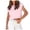 A-Pink1134, variant on Women's Crop Tee Loose Cap Sleeve Crew Neck Rolled Pullover Top Minimalist Trendy Casual Daily Wear T Shirts