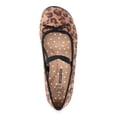 thumbnail image 4 of Wonder Nation Little Girls and Big Girls Leopard Bow Ballet Flat Shoes, 4 of 6