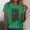 Green, variant on Lumosvexa Summer Womens Casual T-Shirt for Women Plain Short Sleeved Shirt Tops Crew Neck T-Shirt White Size L