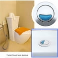 thumbnail image 4 of Botón de doble descarga, botón redondo, accesorios cromados ABS, repuesto de inodoro para cuarto de ducha, baño, 4 of 5
