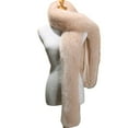 thumbnail image 3 of harmtty Women Long Scarf Solid Color Thickened Scarf Imitation Fox Fur Versatile Soft Scarf Winter Outdoor Wear, 3 of 8