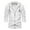 White, variant on Kureaily Mens Fashion Simple Slim Fit Solid Color Pocket Decoration Cardigan Long Sleeve Coat