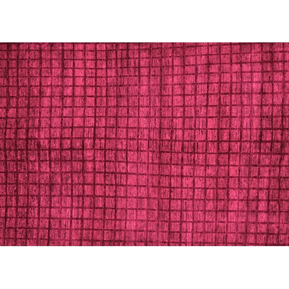 Ahgly Company Machine Washable Indoor Rectangle Oriental Pink Modern Area Rugs, 7' x 9'