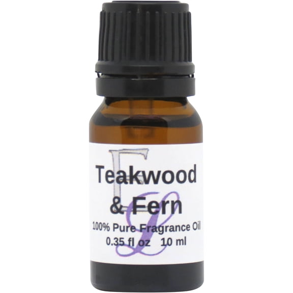 Teakwood and Fern Fragrance Oil by Eclectic Lady, 10 ml, Premium Grade Fragrance Oil