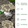thumbnail image 5 of KUETH 6'x 9' Outdoor Rug Plastic Waterproof Outside Foldable Flower Mat UV Resistant Patio RV Deck Carpet,BLACK BEIGE, 5 of 6