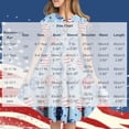 thumbnail image 2 of Mitankcoo 4th of July Dresses for Girls Fashion Print Crew Neck Flutter Sleeve A-Line Dress Daily Casual 6-15Y, 2 of 6
