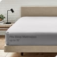 thumbnail image 4 of Bare Home 2-Pack Fitted Sheets - Premium 1800 Collection - Ultra-soft - Deep Pocket - Short Queen, Light Gray, 4 of 8